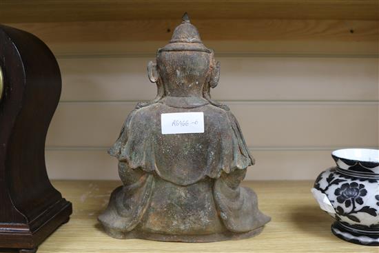 A Ming style bronze figure of a Buddha